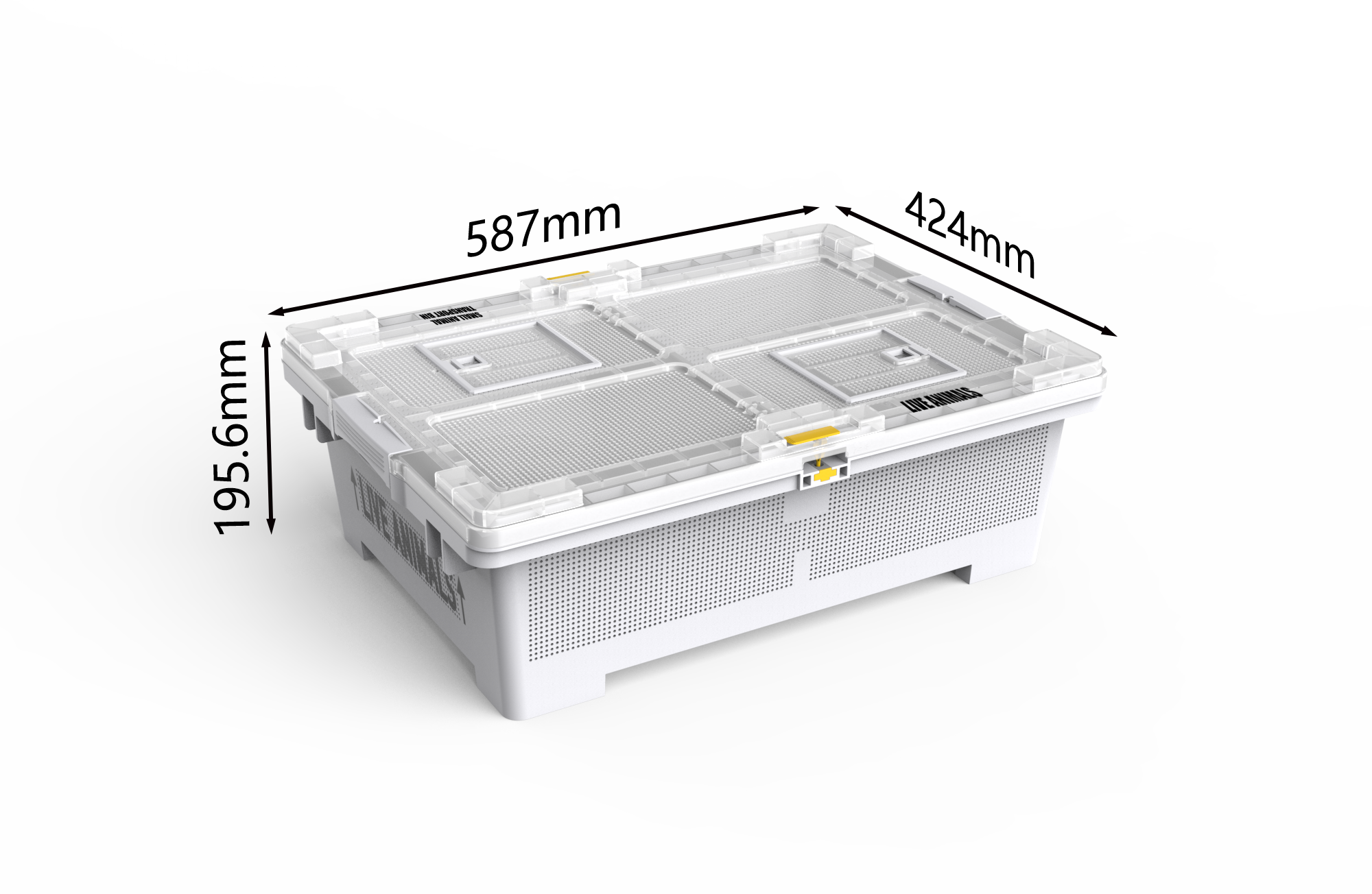 Animal Transport Bin: Large WITHOUT PERCH
