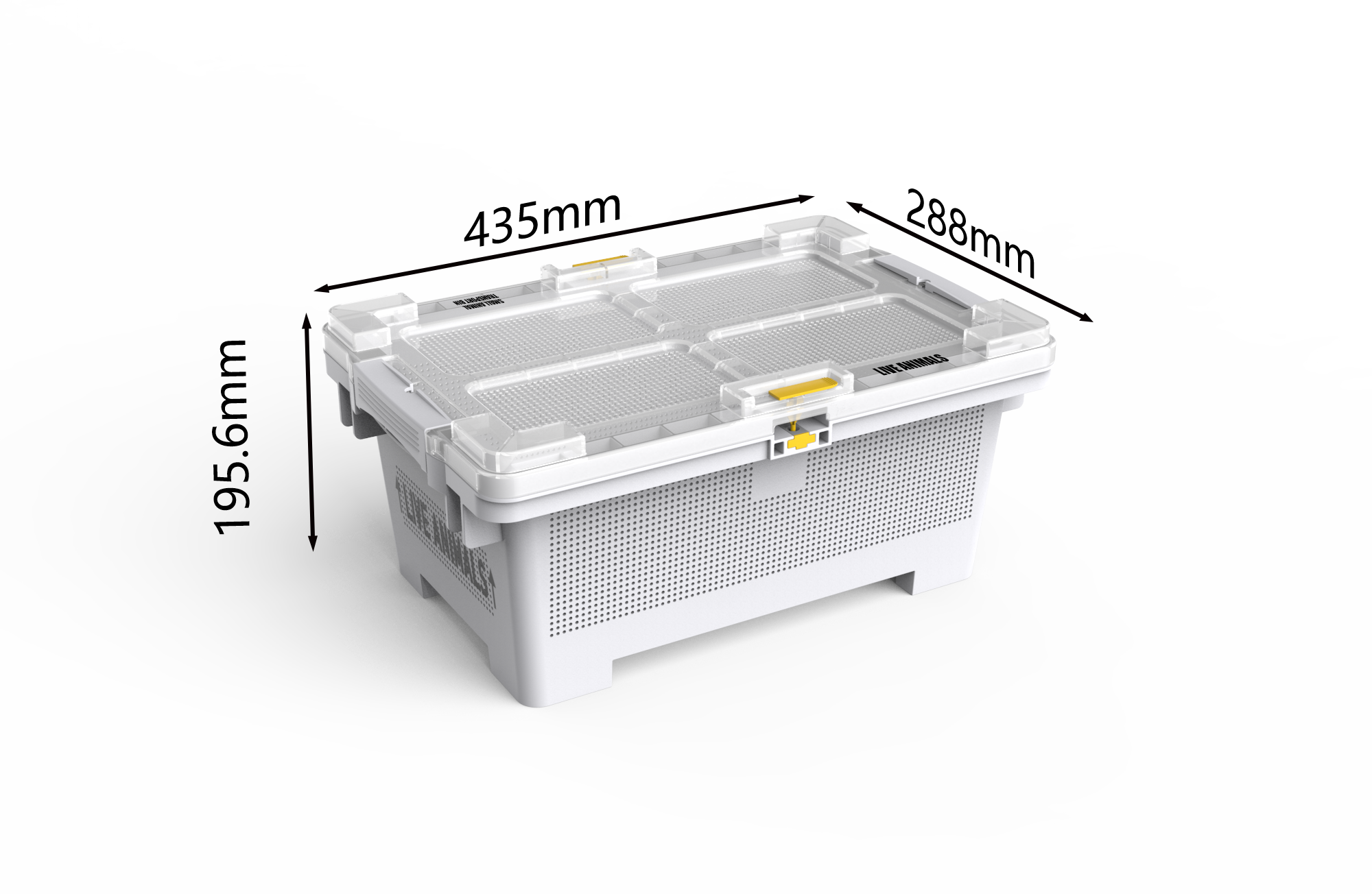 Animal Transport Bin: Small WITHOUT PERCH